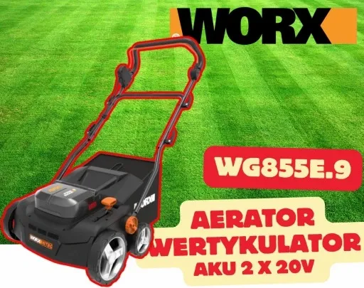 WORX AERATOR WERTYKULATOR AKUMULATOROWY WG855E.9 zdjęcie 7