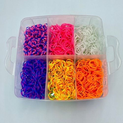 Zestaw do robienia bransoletek z gumek gumki KUFEREK div dla dziewczynki na Arena.pl