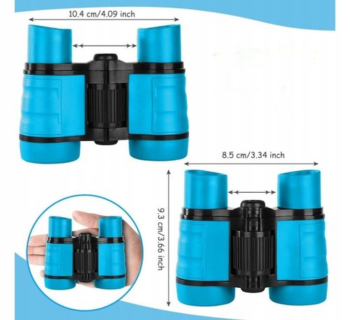 Lornetka dla dzieci 4x30 zabawka turystyczna do obserwacji niebieska na Arena.pl