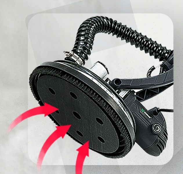 SZLIFIERKA DO GIPSU GLADZI TYNKU ZYRAFA Z PODŚWIETLENIEM LED BEZPYŁOWA zdjęcie 2