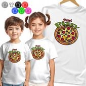 KOSZULKA DZIECIĘCA NA DZIEŃ PIZZY DNI SZKOLNE PRZEDSZKOLNE PIZZA - 146 L