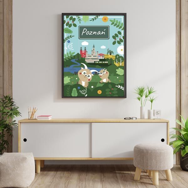 Bajkowe Miasta Poznań - plakat 59,4x84,1 cm zdjęcie 2