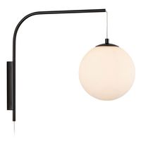 Kinkiet do salonu Dione 108420 Markslojd ball kula kulista biała czarna