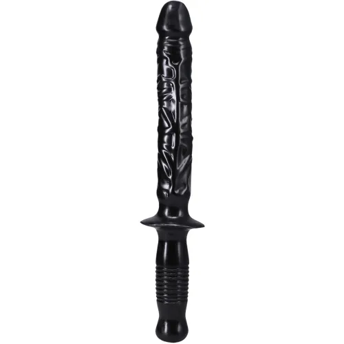 doc johnson manhandler model z uchwytem, pvc, 37 cm, czarny na Arena.pl