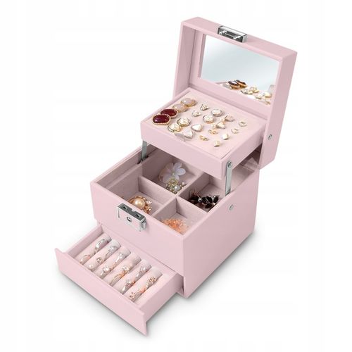 PUDEŁKO SZKATUŁKA NA BIŻUTERIĘ KUFEREK ORGANIZER na Arena.pl