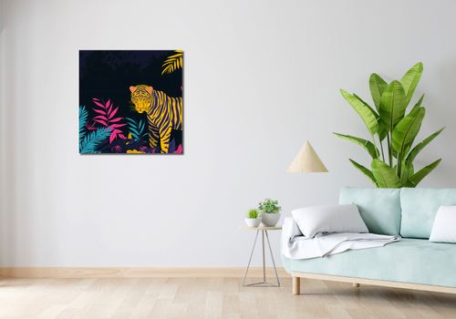 Obraz 70x70cm Tygrys w Rozdarciu na Arena.pl