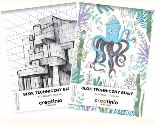 blok techni creatinio a4/10k biały 40017667 a'20 na Arena.pl