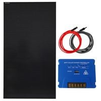 ZESTAW FOTOWOLTAICZNY 170W SOLARNY DO KAMPERA ŁODZI JACHTU MPPT