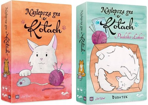 2w1 NAJLEPSZA GRA O KOTACH planszowa +ROZSZERZENIE dodatek PUDEŁKO ŁAKOCI na Arena.pl