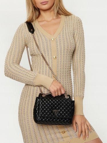 Guess Torebka Damska mała pikowana listonoszka HWEQG9 54121 Czarna na Arena.pl