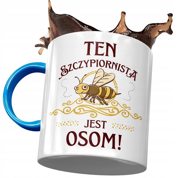 Kubek Błękitny Dla Szczypiornisty Jest Osom Z Nadrukiem Ze Zdjęciem zdjęcie 1