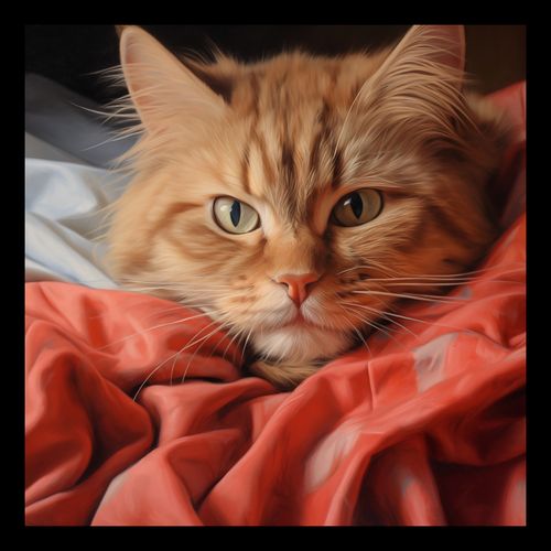 Plakat 30x30cm Mruczący Spokój na Arena.pl