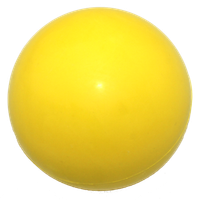 Zabawka dla psa twarda gumowa piłka o zapachu wanilii żółta 7cm UNIQ PETS