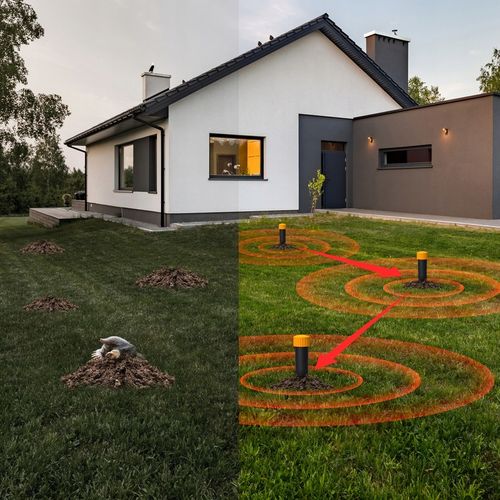 ODSTRASZACZ NA KRETY NORNICE SZCZURY ODSTRASZACZ KRETÓW NORNIC DO 800 na Arena.pl