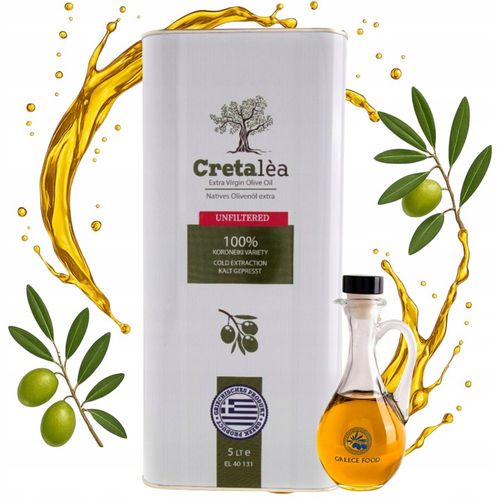 OLIWA Z OLIWEK EXTRA VIRGIN 5L GRECKA NIEFILTROWANA + BUTELKA 250ML GRATIS na Arena.pl