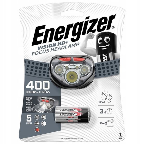 LAT. CZOŁÓWKA ENERGIZER VISION HEADLIGHT HD+ FOCUS zdjęcie 1