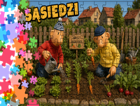 Puzzle tradycyjne - Sąsiedzi - Pat i Mat