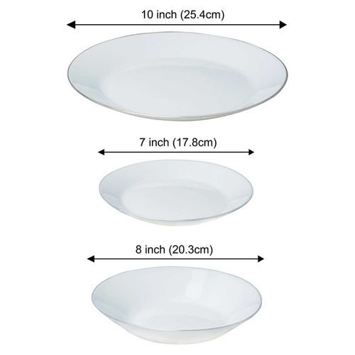 komplet obiadowy opal dla 6 osób 18 elem. kinghoff kh-1877 na Arena.pl