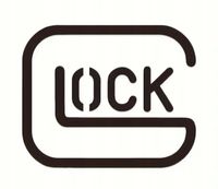 Naklejka Czarna GLOCK na Samochod Motocykl na Ścianę do Ozdoby Militaria