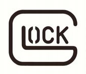 Naklejka Czarna GLOCK na Samochod Motocykl na Ścianę do Ozdoby Militaria