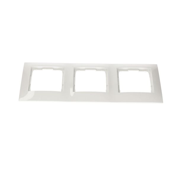 Simon54 Ramka na 3-moduł potrójna DR3/11 biała zdjęcie 4