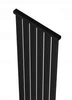 Grzejnik dekoracyjny LOTUS 160x61 CZARNY MAT