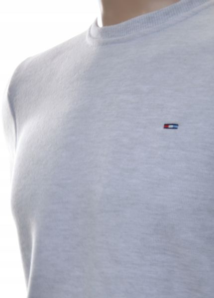 Męska bluza dresowa bez kaptura basic L szara zdjęcie 2