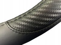 Pokrowiec na kierownice nakładka średnica zew. 37-39 cm skóra karbon carbon