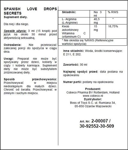 Supl.diety-Spanish Love Drops Secrets na Arena.pl