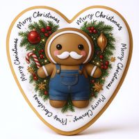 CIASTKO LUKROWANE MAMIK FAMILY TATKO ROZ.L SERCE RĘCZNIE ROBIONE