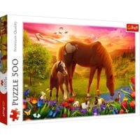 ND17_ZB-159400 Puzzle 500el Konie na łące 37451