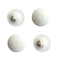 Zaślepka maskującą do ościeżnic na wkręty TORX30 bit TX30 wciskana Biała