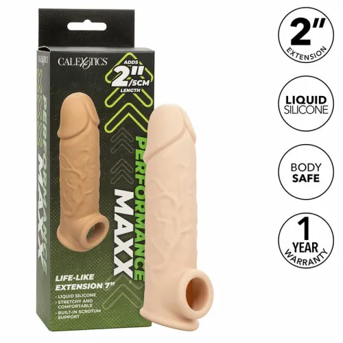 calexotics performance maxx 7 przedłużacz silikonowy jasny 18,5 cm na Arena.pl