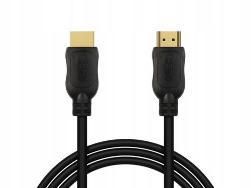 SOLIDNY KABEL PRZEWÓD PRZYŁĄCZE HDMI - HDMI ETHERNET 4K FHD POZŁACANY na Arena.pl