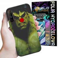 ETUI DO REALME C3 - HULK AVENGERS SPIDERMAN MARVEL + FOLIA