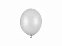 Balony metallic srebrne strong, 12 cm 3 szt.