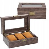 PUDEŁKO ETUI ORGANIZER SZKATUŁKA KUFEREK KUFER KASETKA NA ZEGARKI 3szt