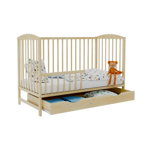 Łóżeczko szuflada OLA SOSNA TAPCZAN na Arena.pl