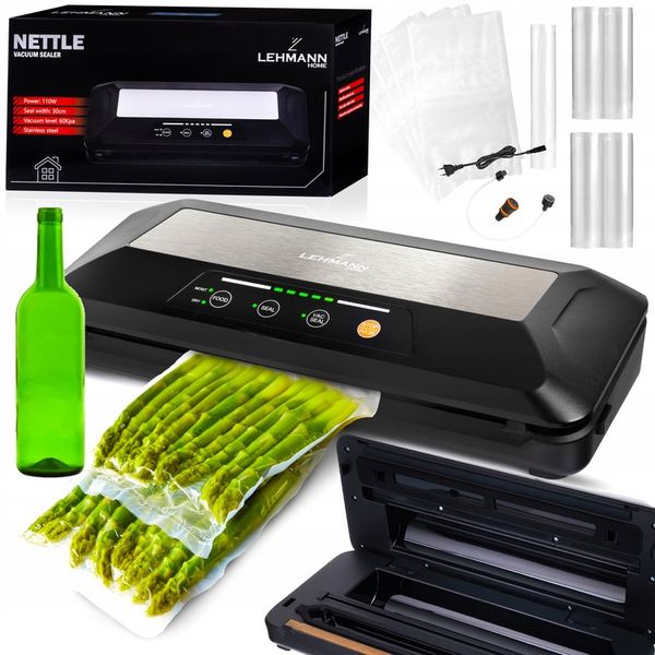 Zgrzewarka próżniowa Pakowarka żywności Automatyczna Roczny zapas folii 26m zdjęcie 1