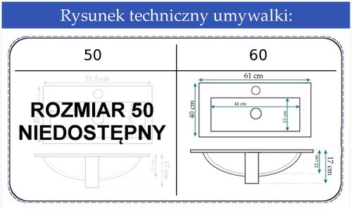 Umywalka Ceramiczna Amber 60 na Arena.pl