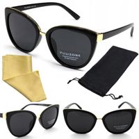 OKULARY PRZECIWSŁONECZNE DAMSKIE POLARYZACYJNE filtr UV 400 MODNE KOCIE