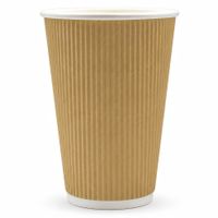 kubek pap. karbowany dyspersja wodna 420 ml 25 szt