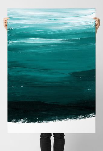 Plakat abstrakcja mazy farbą 21x29,7 cm A4 na Arena.pl