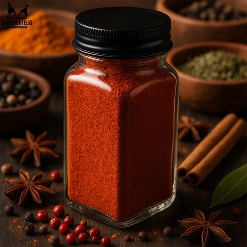 12x SZKLANE POJEMNIKI na PRZYPRAWY SŁOICZKI 120 ML PROSTOKĄTNE z SITKIEM na Arena.pl