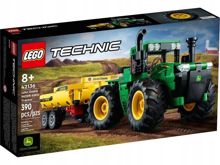 LEGO TECHNIC TRAKTOR 4WD Z PRZYCZEPĄ zdjęcie 4