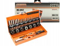 RICHMANN C9182 M3-M12 zestaw gwintowników i narzynek 32 elementy