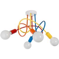 Sufitowa lampa do pokoju dziecięcego VEN W-LOOP/4 MIX spirala kolorowy