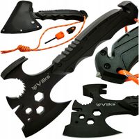 MULTITOOL Zestaw Survivalowy RATUNKOWY Siekiera Młotek KRZESIWO