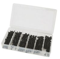 ZESTAW WKRĘTÓW DREWNA 240SZT CZARNE MAJSTERKOWICZA