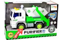 ND21_103779 Smieciarka z bialym kontenerem skala